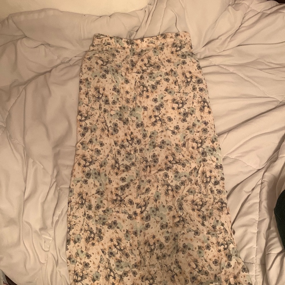 H&M long floral skirt